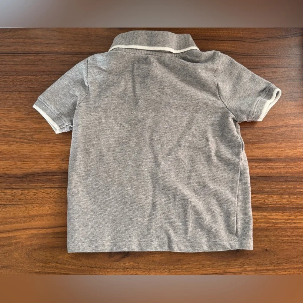 Old Navy 2 Pc Kids Polo Shirt Set - Blue and Gray Toddler 2T 100% Cotton